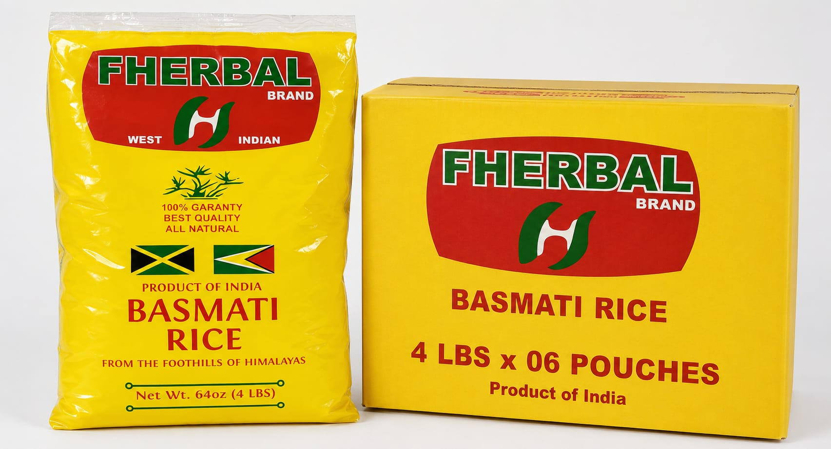 BASMATI RICE  4 LBS X 6 POUCHES